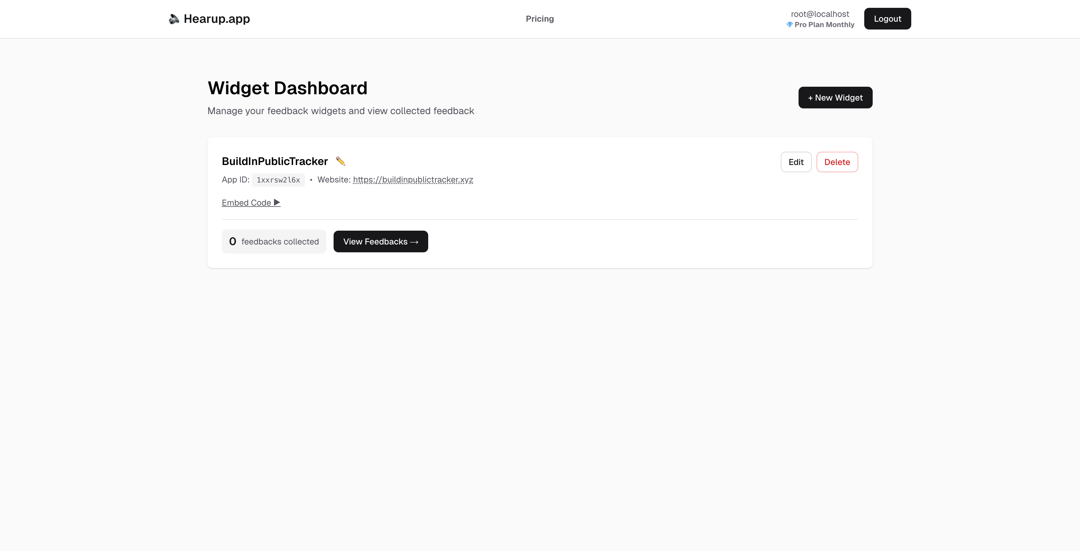 Dashboard Overview